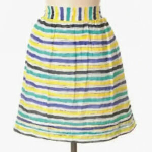 Ann Taylor Loft A Line Stripe Skirt NWT Size 4